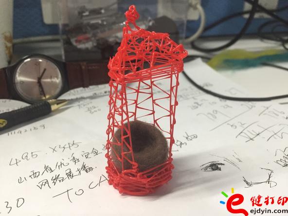 [內附美圖]第一次3D打印筆DIY作品之毛氈鳥巢