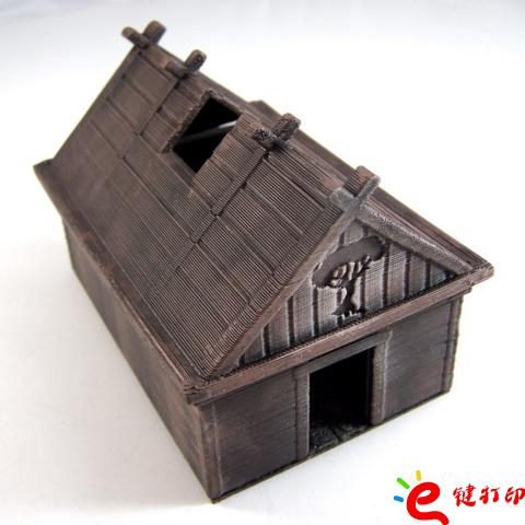 復古風的金屬質感3D打印VIKING房子欣賞 很像巧克力(帶下載地址)