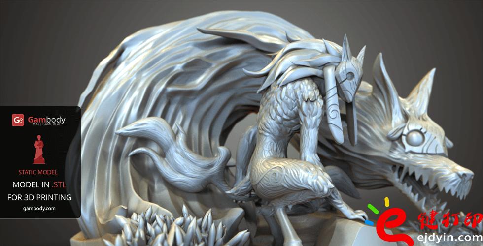 [超精致多圖]3D打印精致游戲動(dòng)漫人物模型手板作品欣賞(帶下載地址)